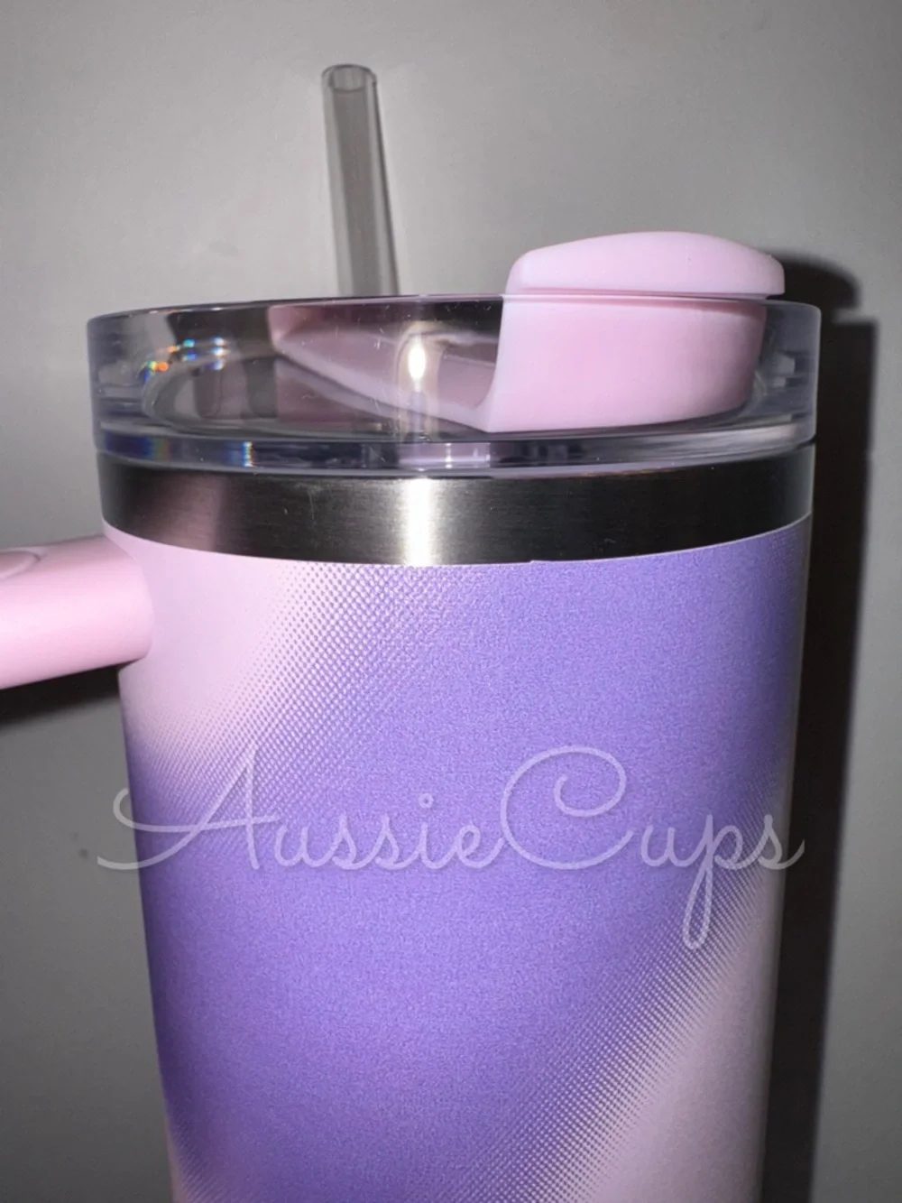 Stanley Rose Petal Motion 40 oz Quencher Tumbler - Pink & Lavender Ombre Mix - Picture 8 of 9